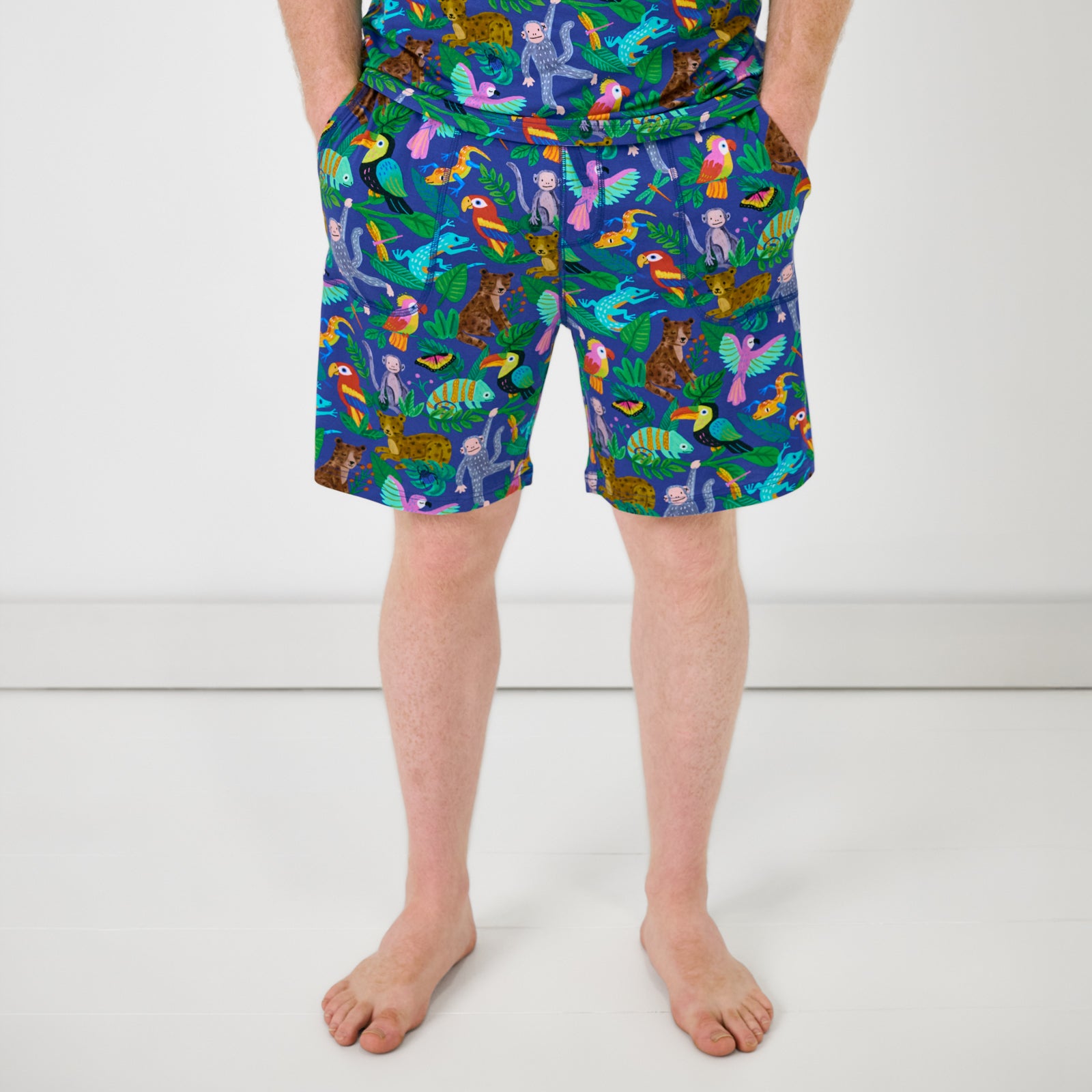 Jungle Jam Men's Pajama Shorts、mySite、g9winljtr