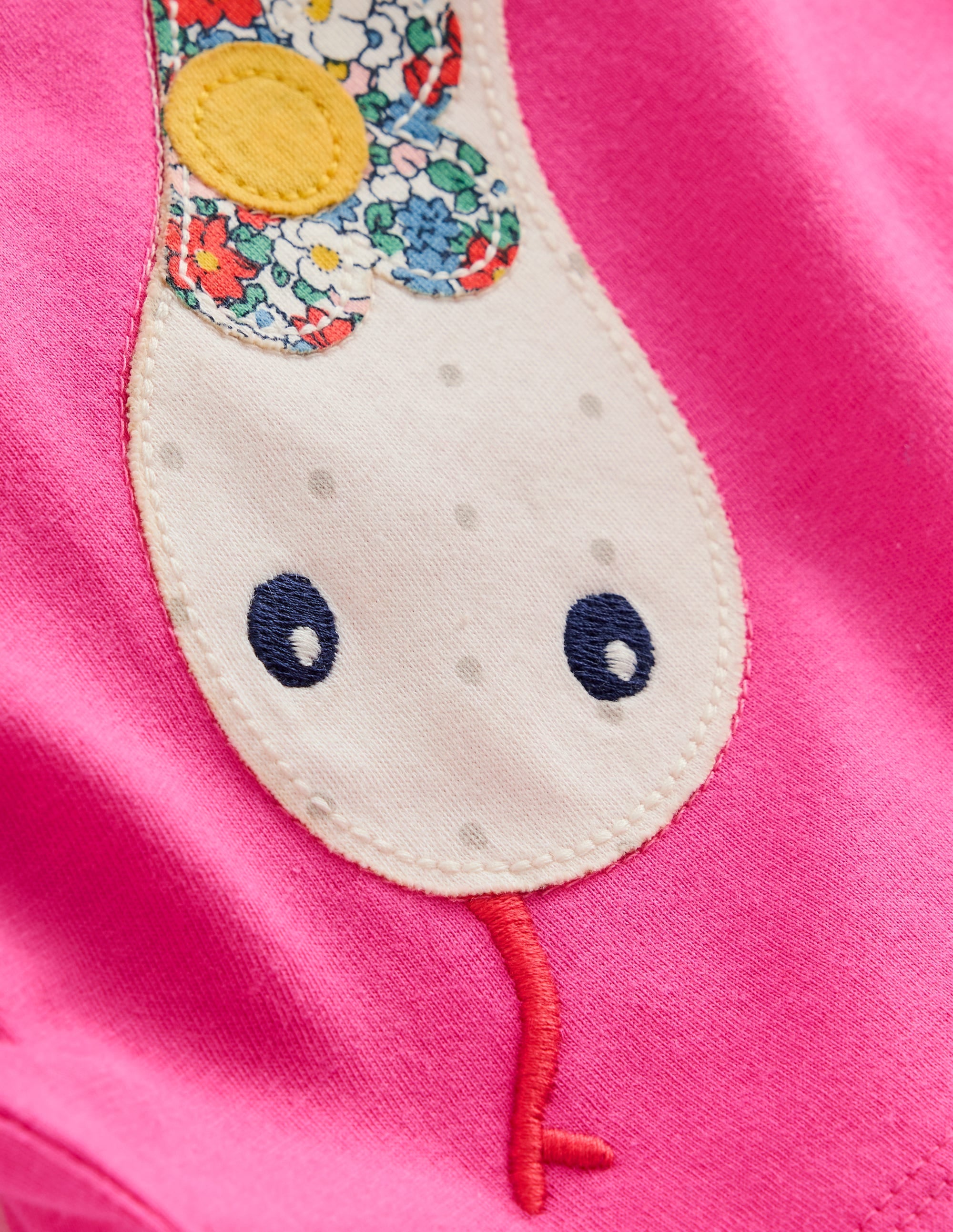  Puff Sleeve Applique T-Shirt-Pink Lunar New Year Snake、mySite、ashleygrahame