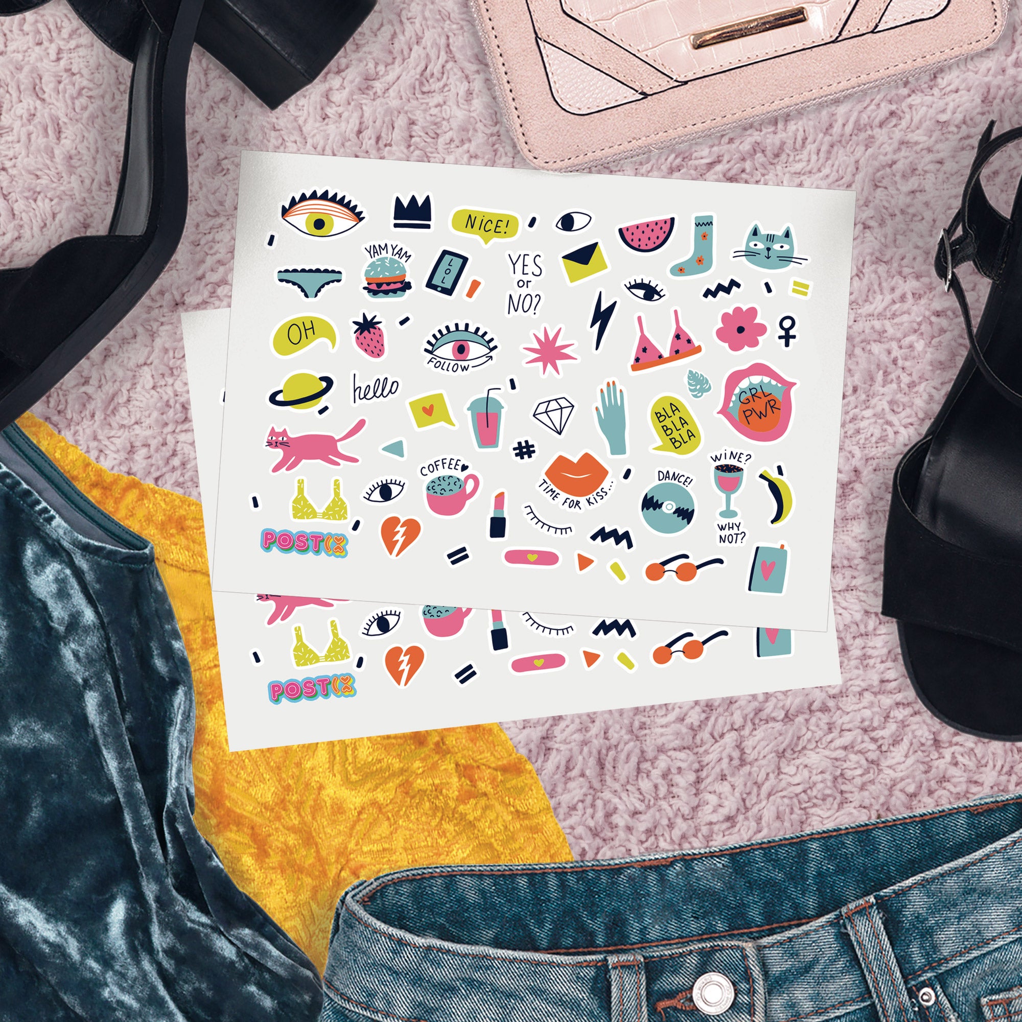  Random Plans Sticker Sheet、mySite、ghnorth