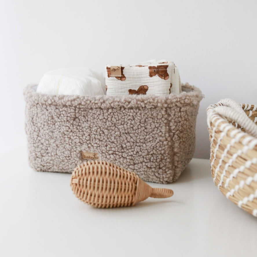  Teddy Boucle Organizer - Taupe、mySite、elrpsem3k