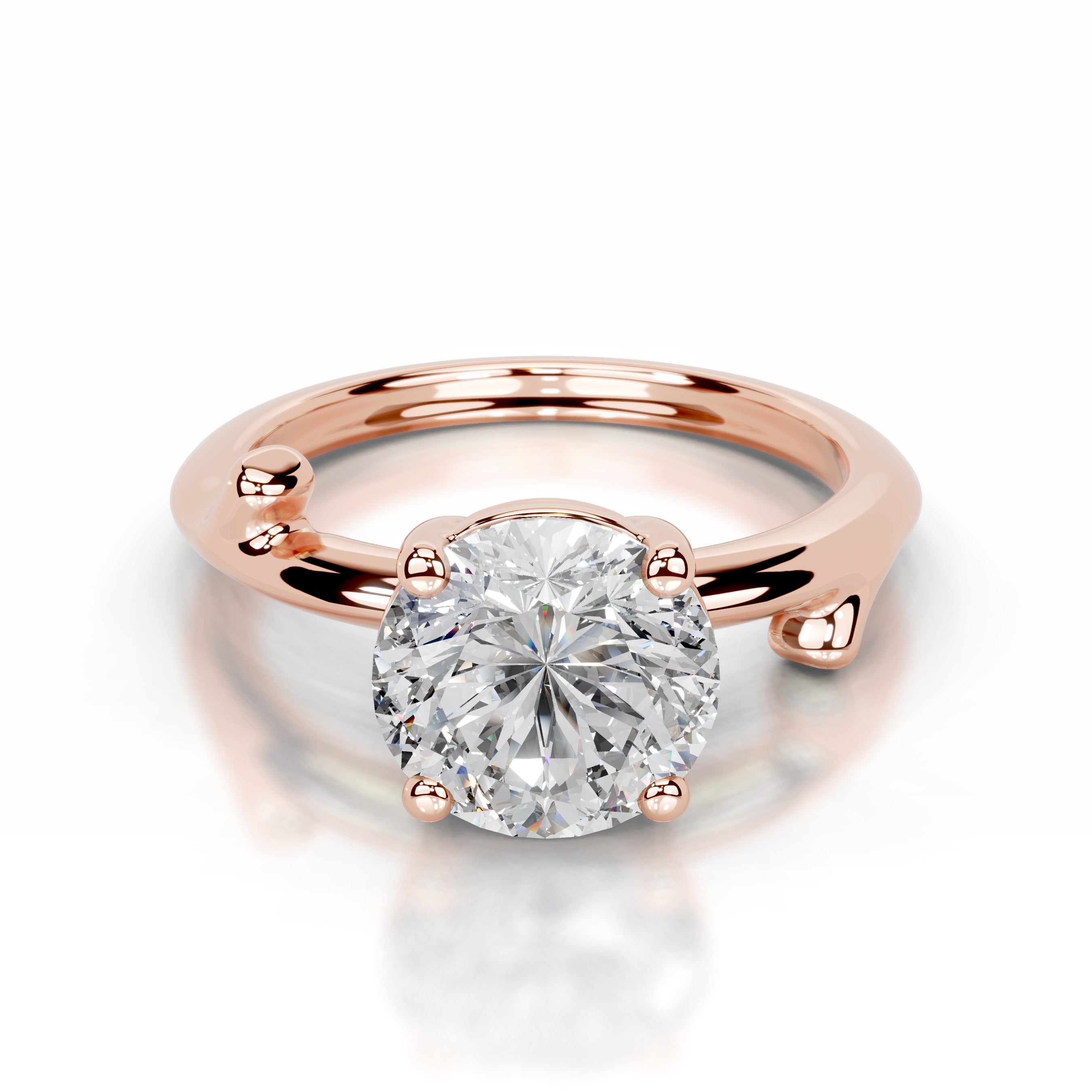 Nature's Embrace Lab Grown Diamond Ring - 14K Rose Gold、mySite、hinf8tx79