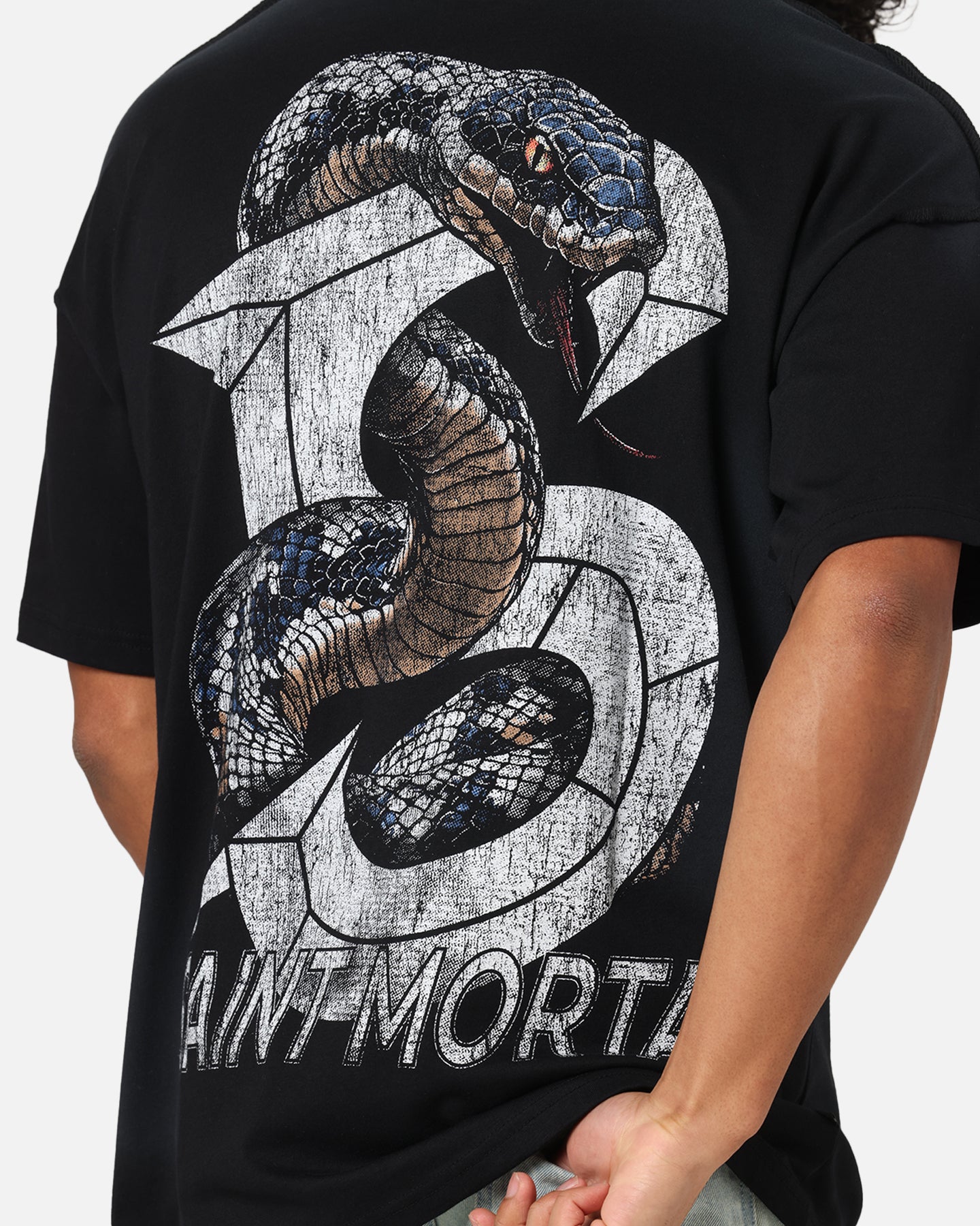 Saint Morta Venom Boxy T-Shirt Sunfade Black、mySite、zt4zffjzw