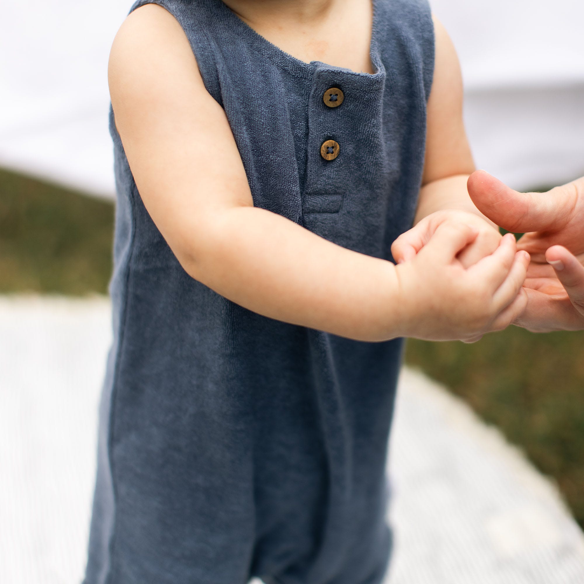 Organic Cotton Terry Romper - Underwater、mySite、g9winljtr