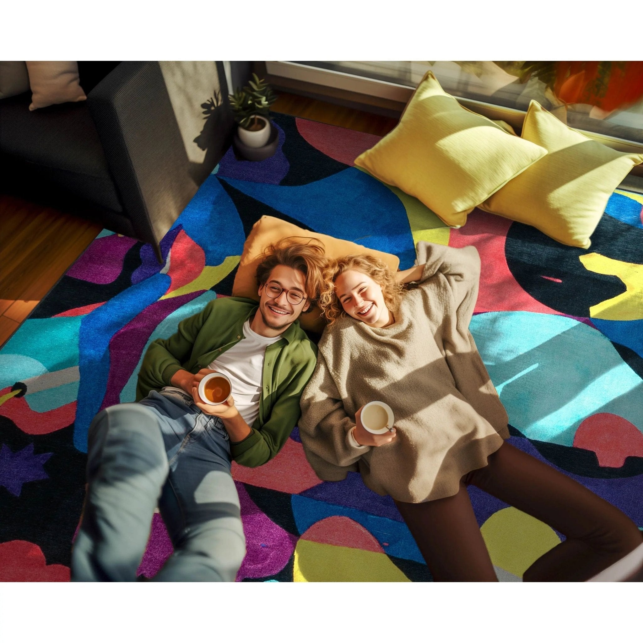 Well Woven x Misha Tyutyunik Sunday Jungle A Room With a View Multi-Color Rug、mySite、gigharbornorthrealestate