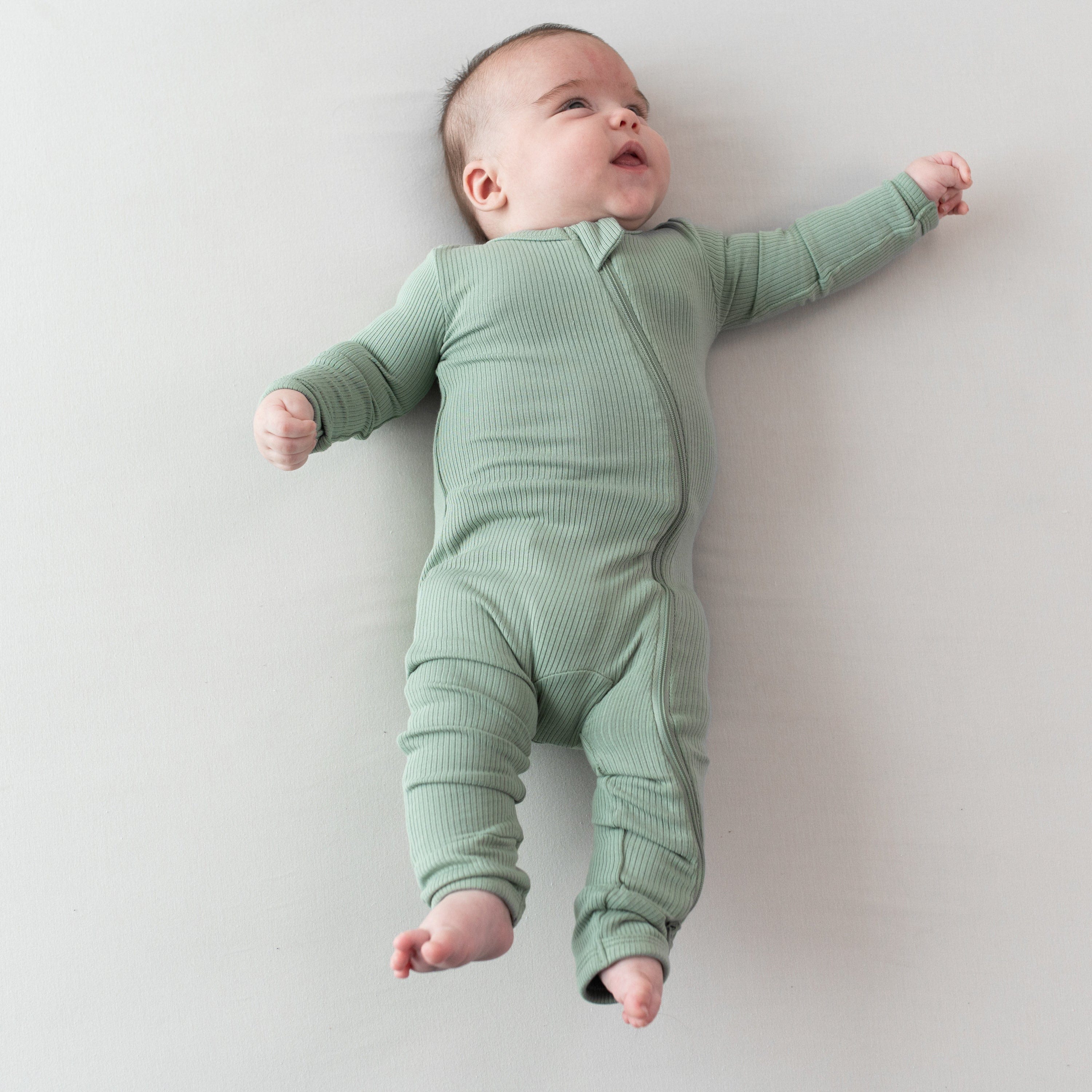  Ribbed Zipper Romper in Thyme、mySite、layawaytickets