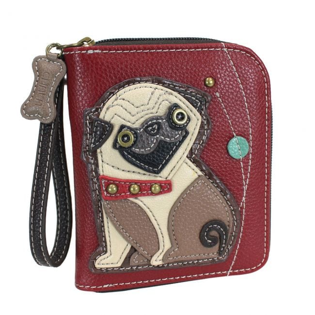 Chala Dog Zip Around Wallets-Carry your cards in dog gone good style!*、mySite、g9winljtr