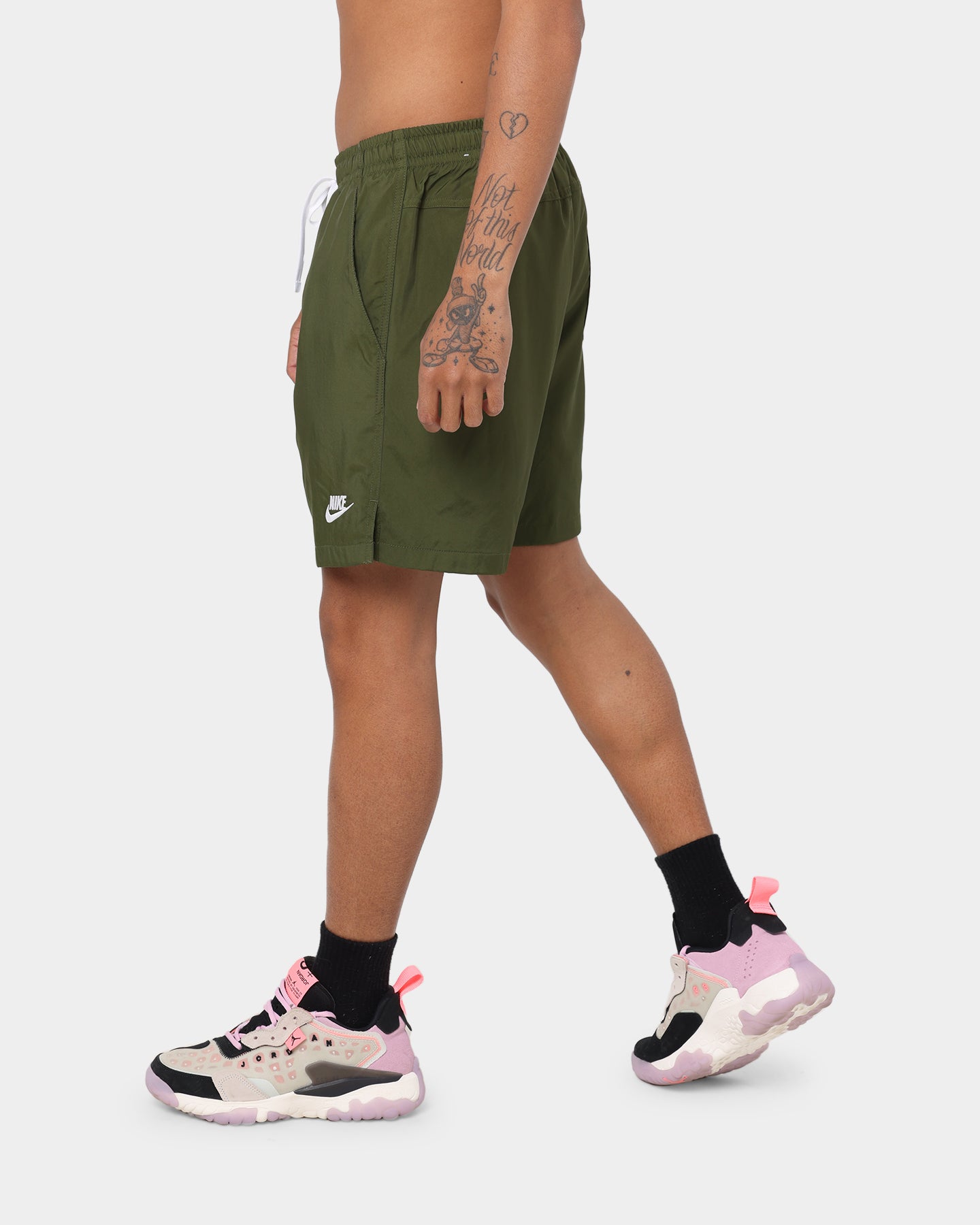 Nike Nike Sportswear Woven Lined Shorts Rough Green/White、mySite、zt4zffjzw