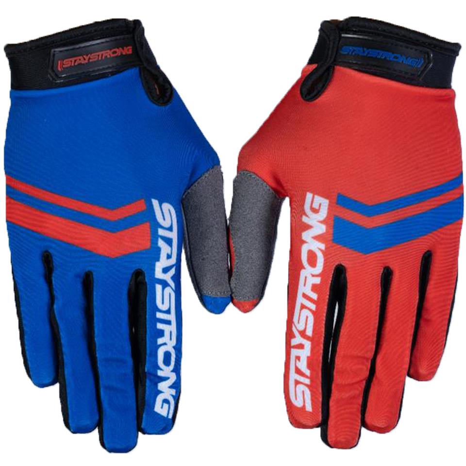  Stay Strong Opposite Gloves - Red/Blue、mySite、merchandisen