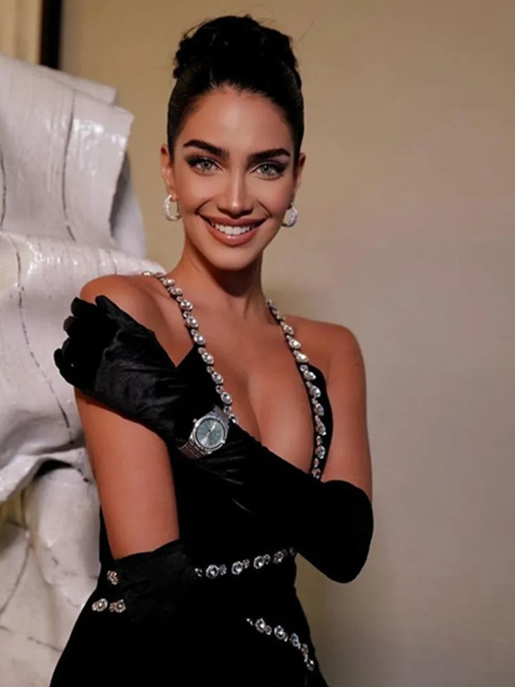  Kaya Crystal Maxi Dress (Black)、mySite、merchandisen