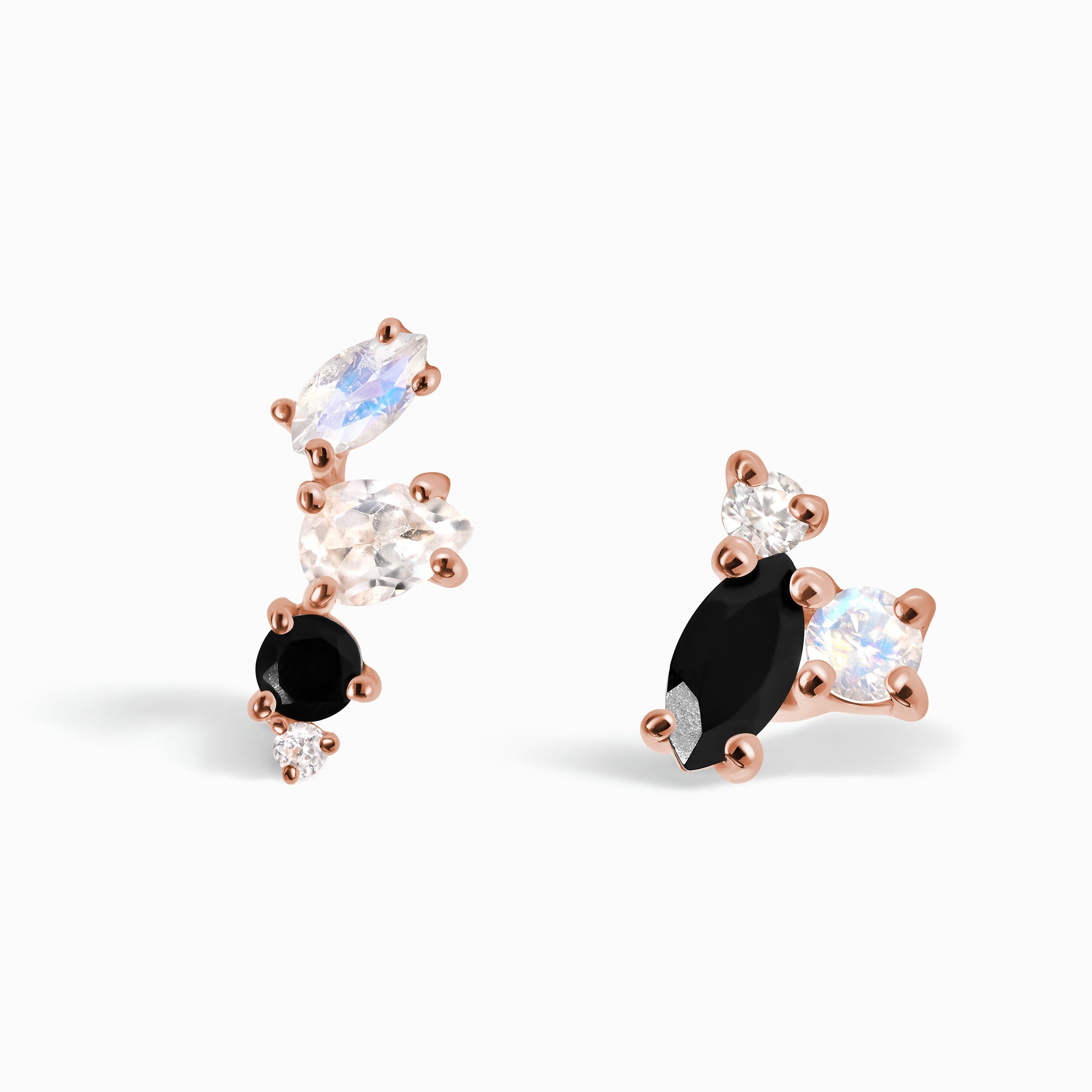 Moonstone Black Onyx Earrings - Aerial Climbers、mySite、hinf8tx79