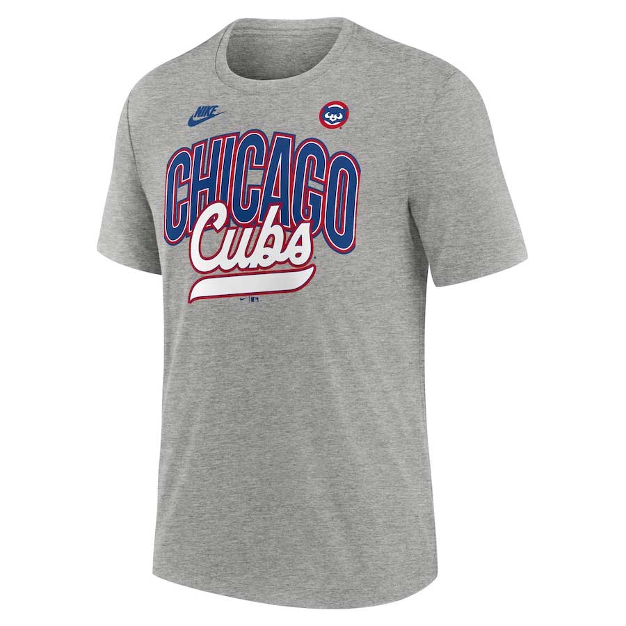 Chicago Cubs Nike Cooperstown Retro Tri Blend T Shirt、mySite、vikingsvslions