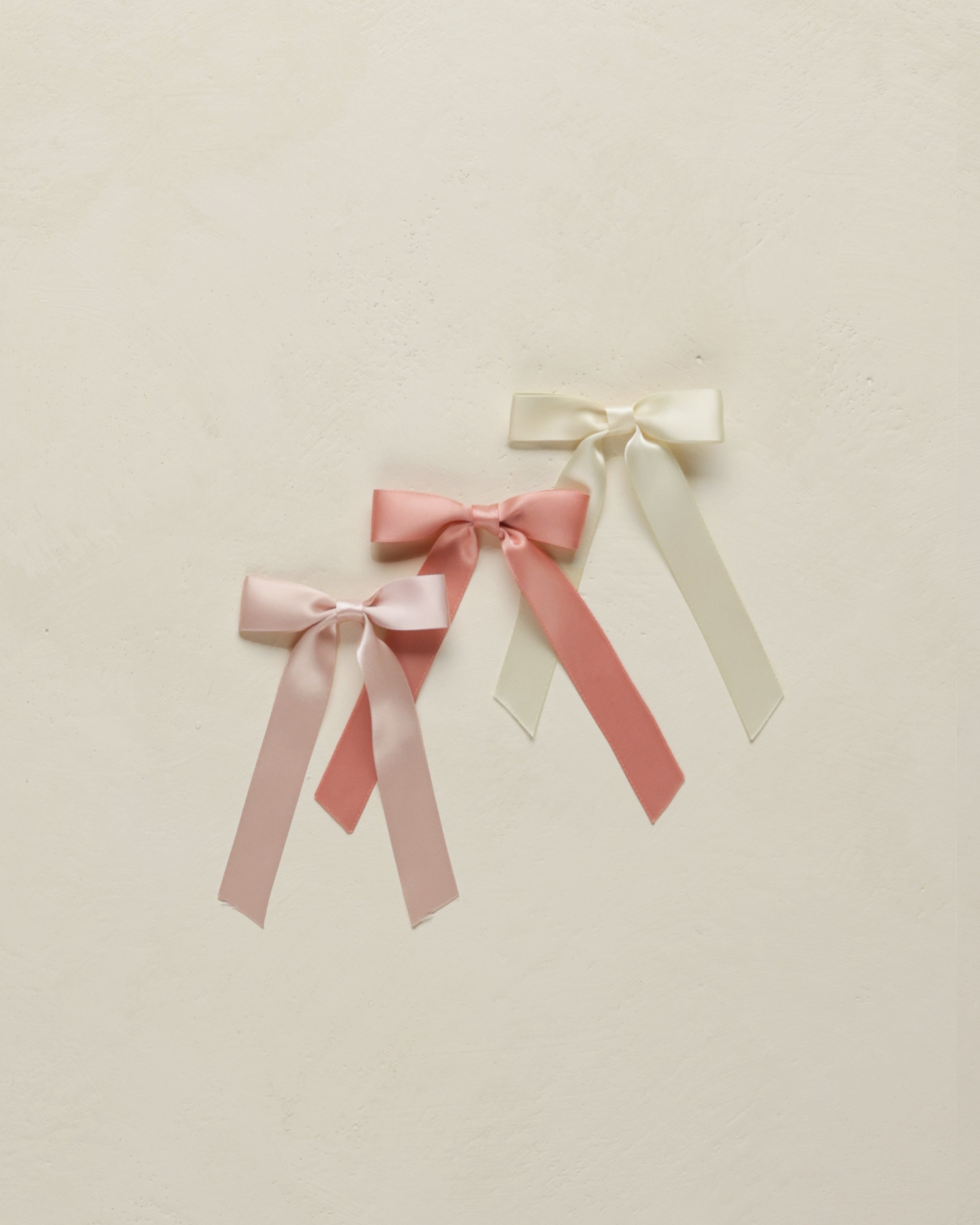  Satin Bows, Set of 3 || Bubblegum, Lipstick, Natural、mySite、layawaytickets