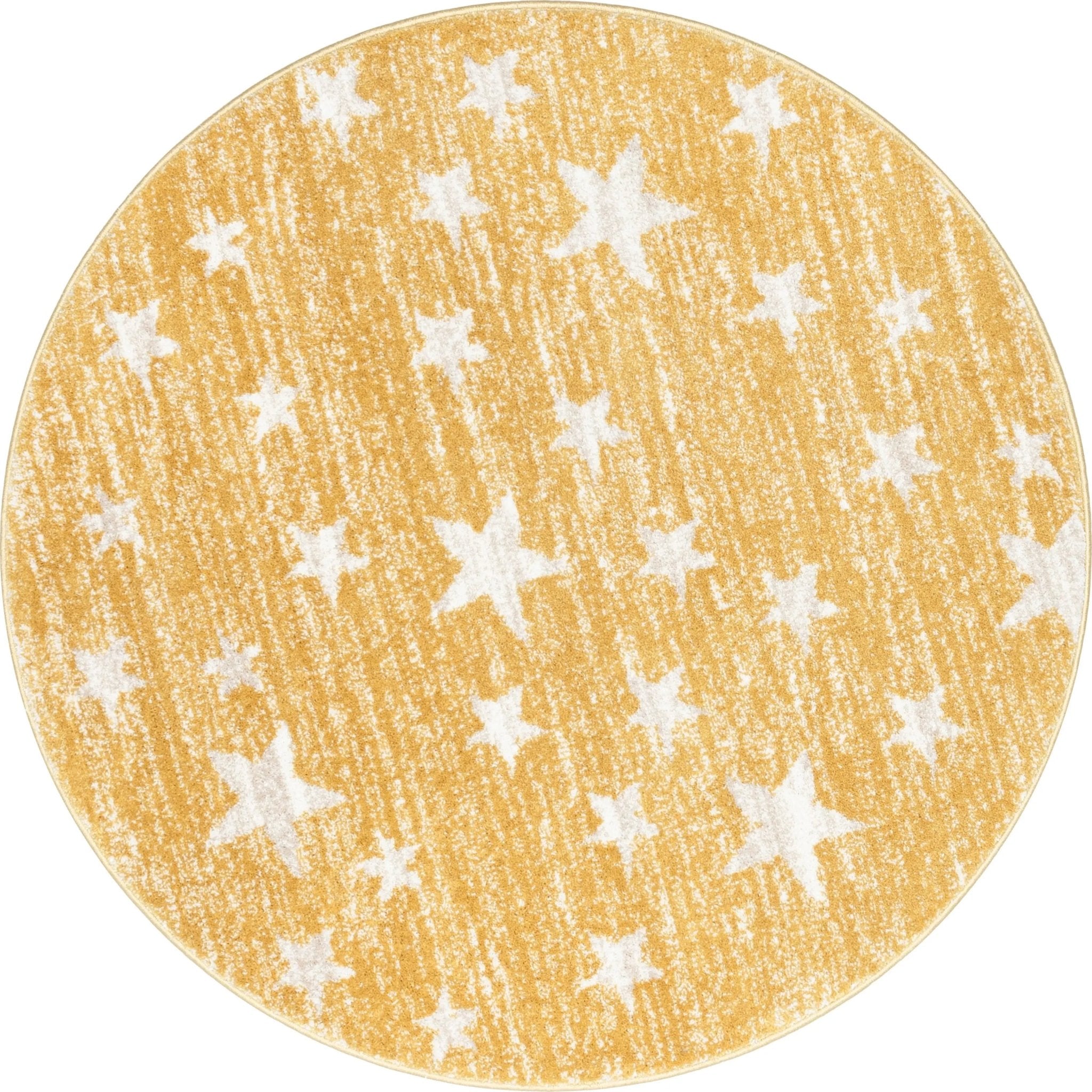 Stars Modern Geometric Yellow Kids Rug、mySite、gigharbornorthrealestate