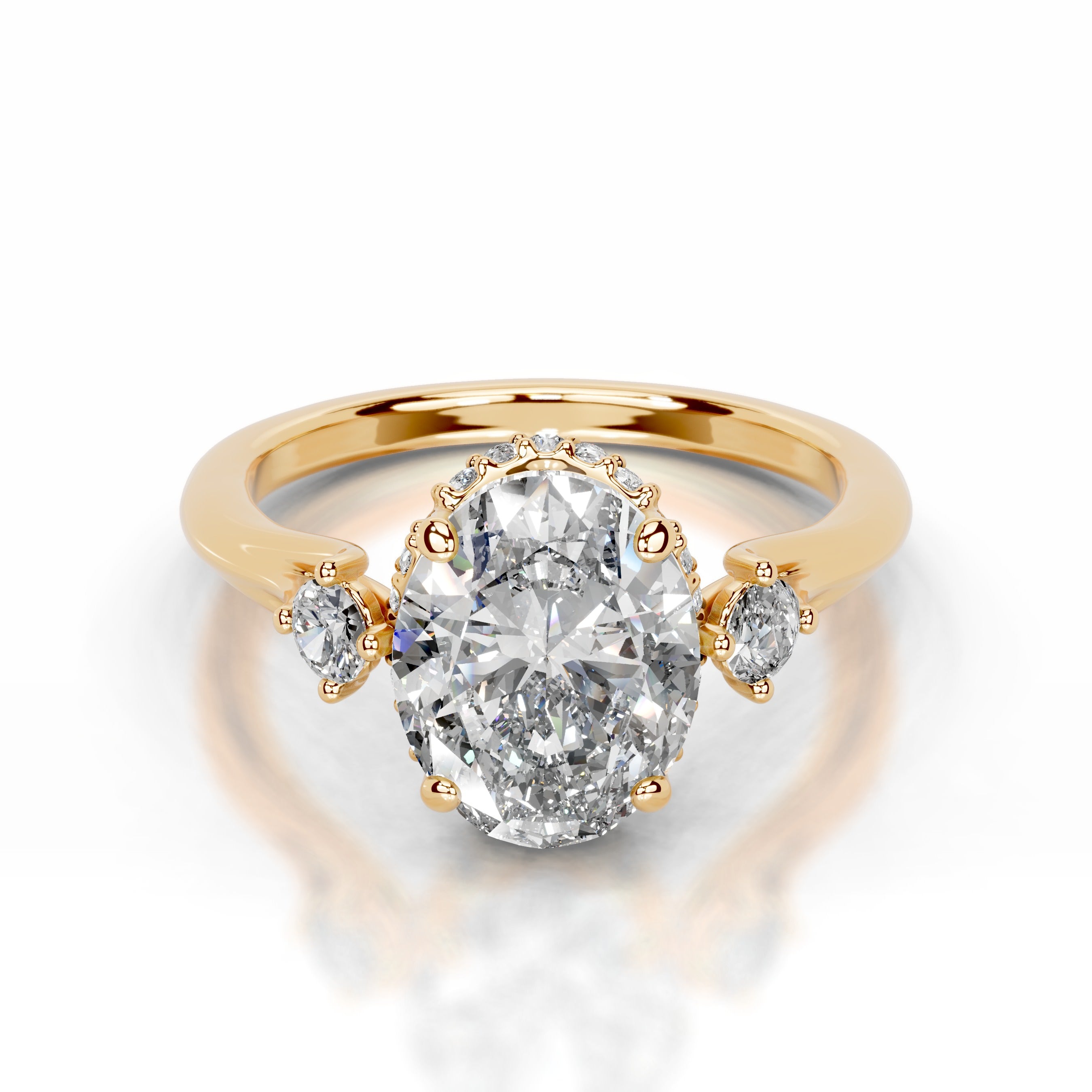 Antonia Lab Grown Diamond Ring - 18K Yellow Gold、mySite、hinf8tx79
