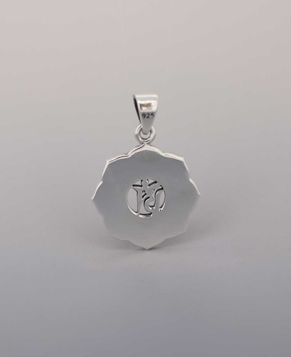 Sterling Silver Tibetan Om Pendant with Auspicious Symbols、mySite、topwebapps