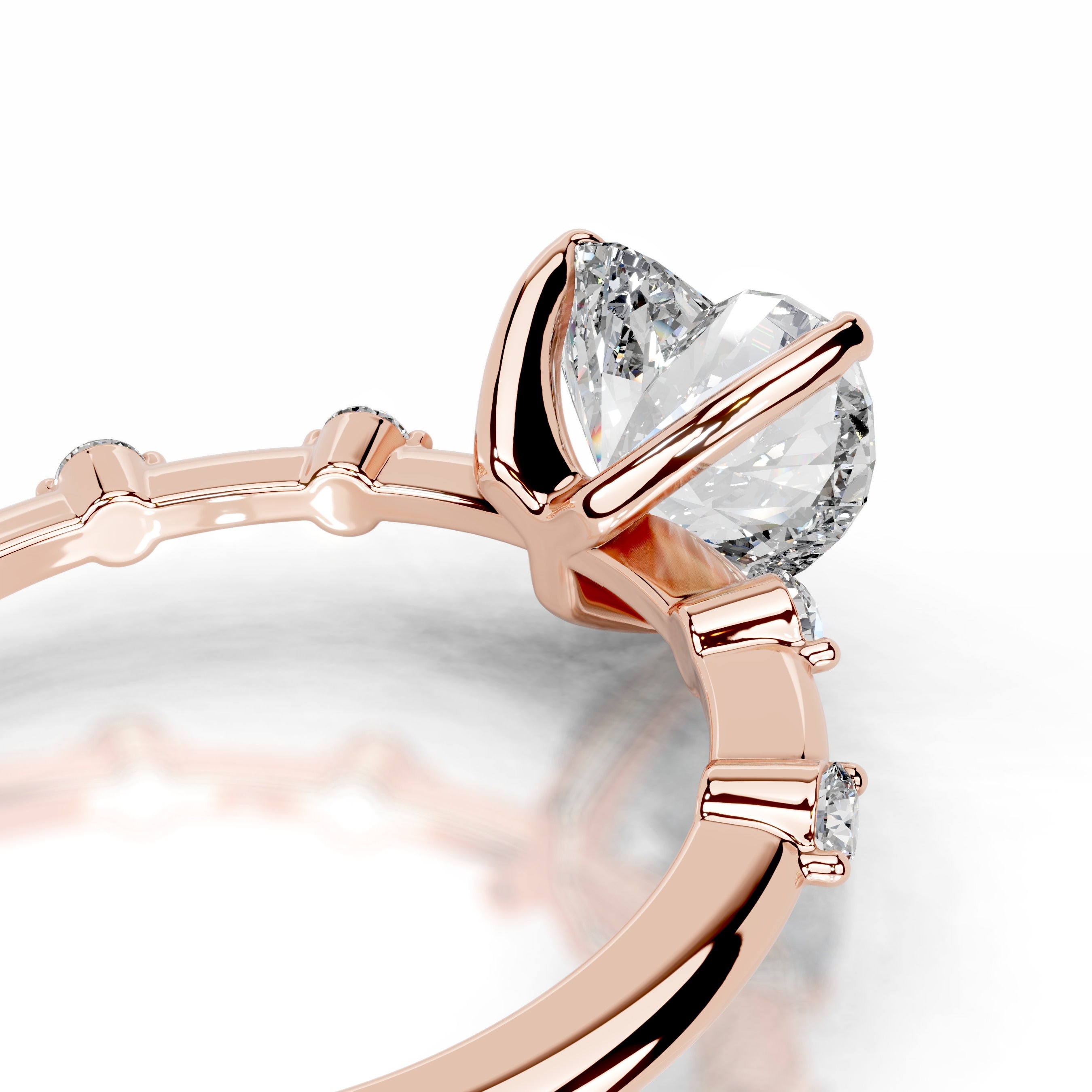 Ninnette Diamond Engagement Ring - 14K Rose Gold、mySite、hinf8tx79