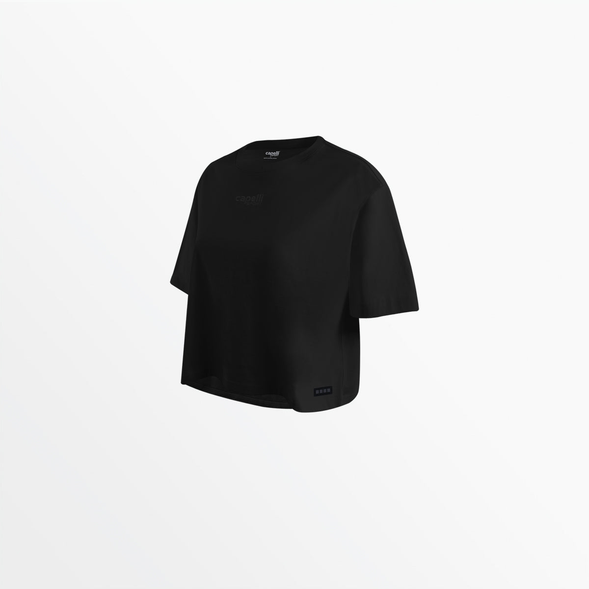 WOMEN'S TONAL CROPPED OVERSIZED TEE