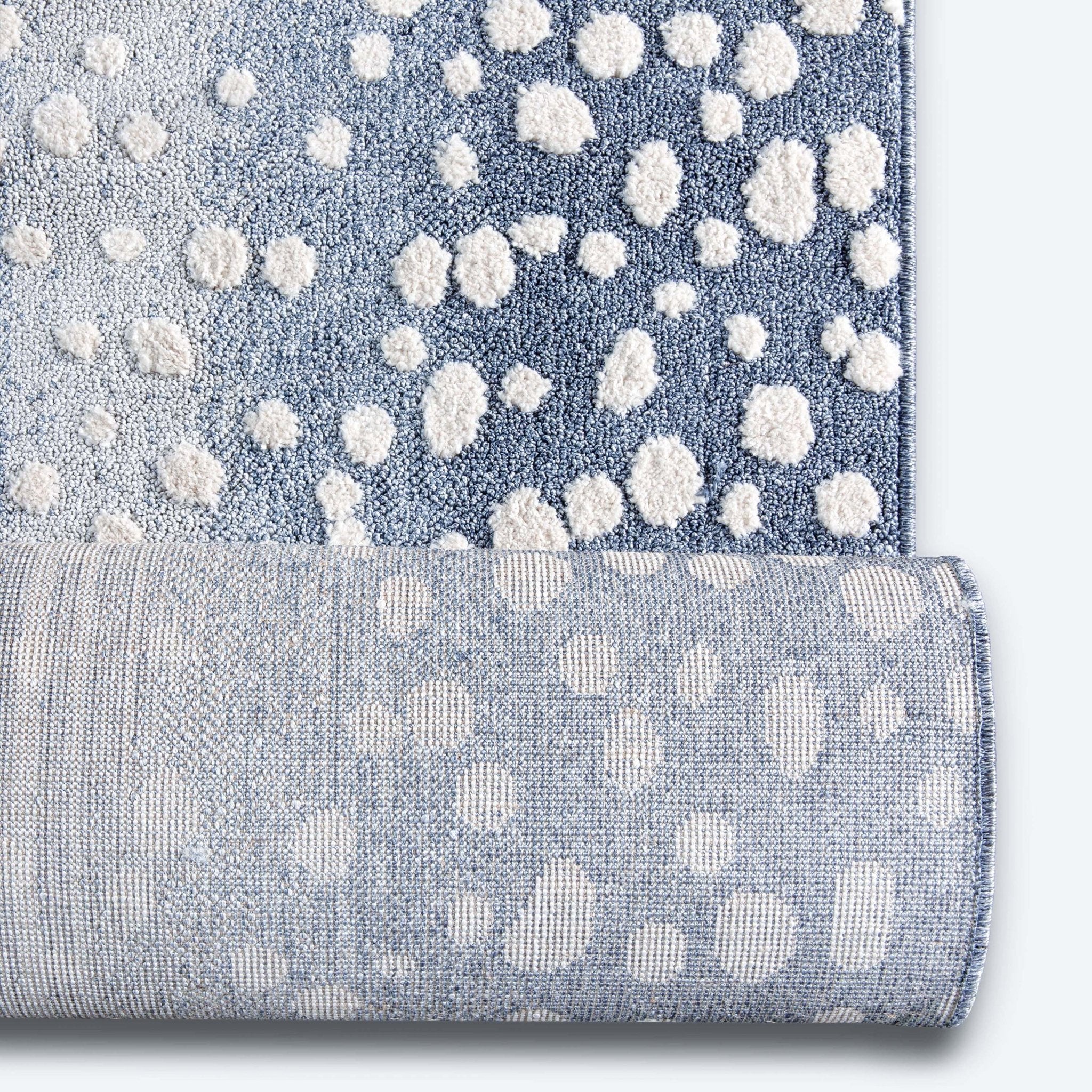 Custom Size Runner Petra Modern Blue Choose Your Width x Choose Your Length Hallway & Stair Runner Rug、mySite、gigharbornorthrealestate