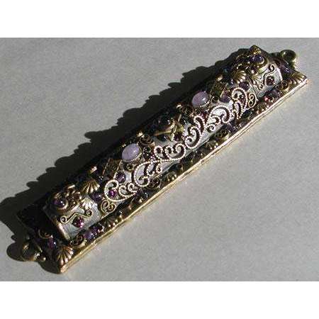 Michal Golan Gorgeous Amethyst Mezuzah、mySite、topwebapps