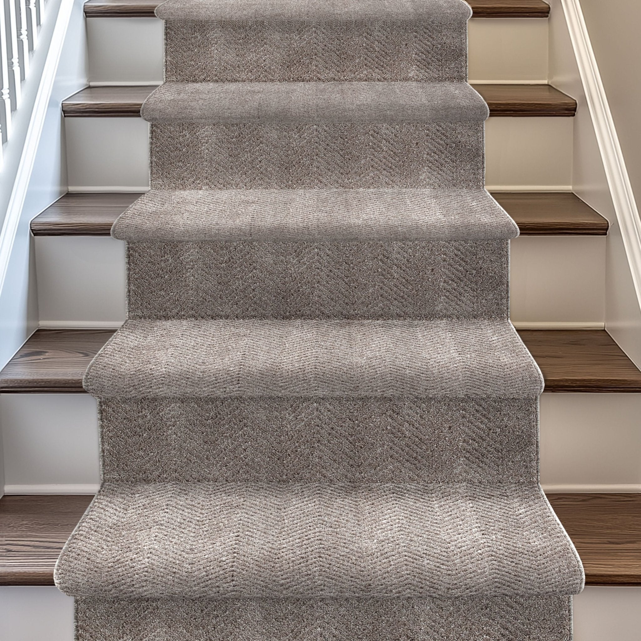 Custom Size Runner Pompeii Modern Taupe Choose Your Width x Choose Your Length Hallway & Stair Runner Rug、mySite、gigharbornorthrealestate