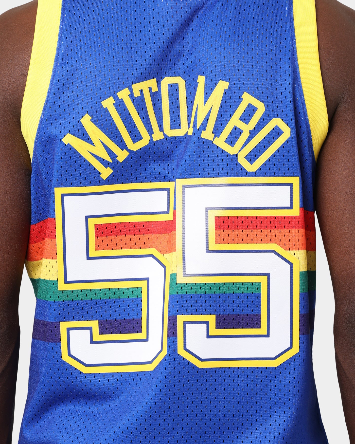 Mitchell & Ness Denver Nuggets Dikembe Mutombo #55 RD '91-'92 Swingman Jersey Royal、mySite、zt4zffjzw