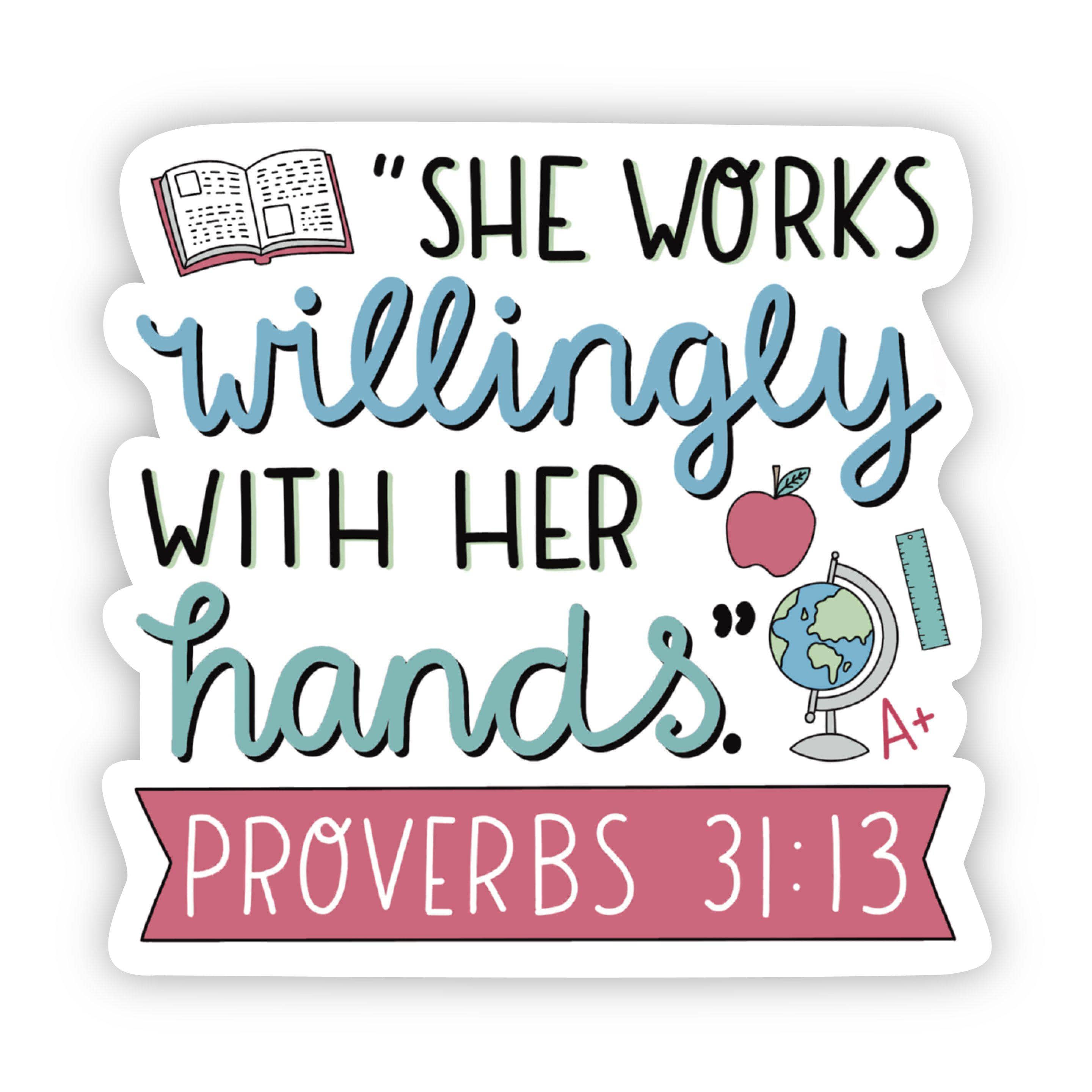  She works willingly with her hands teacher sticker、mySite、elrpsem3k