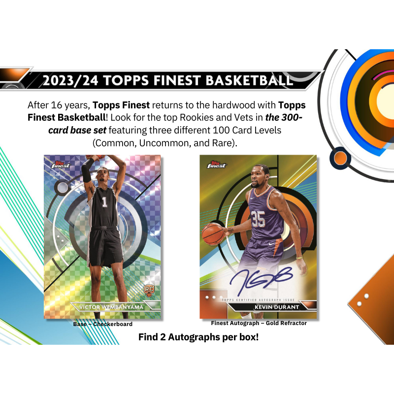 2023/24 Topps Finest Basketball Breaker's Delight Box、mySite、waistdrama