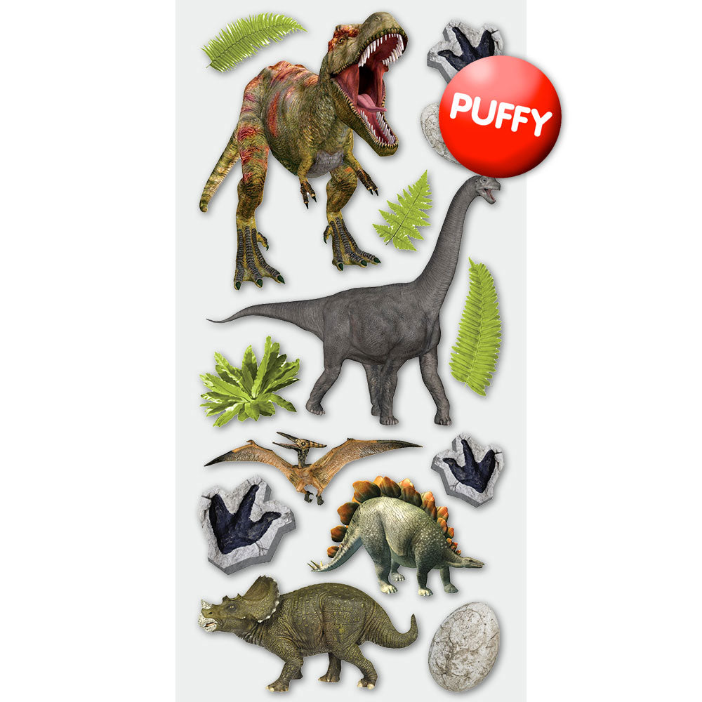  Dinosaurs Puffy Stickers、mySite、ghnorth
