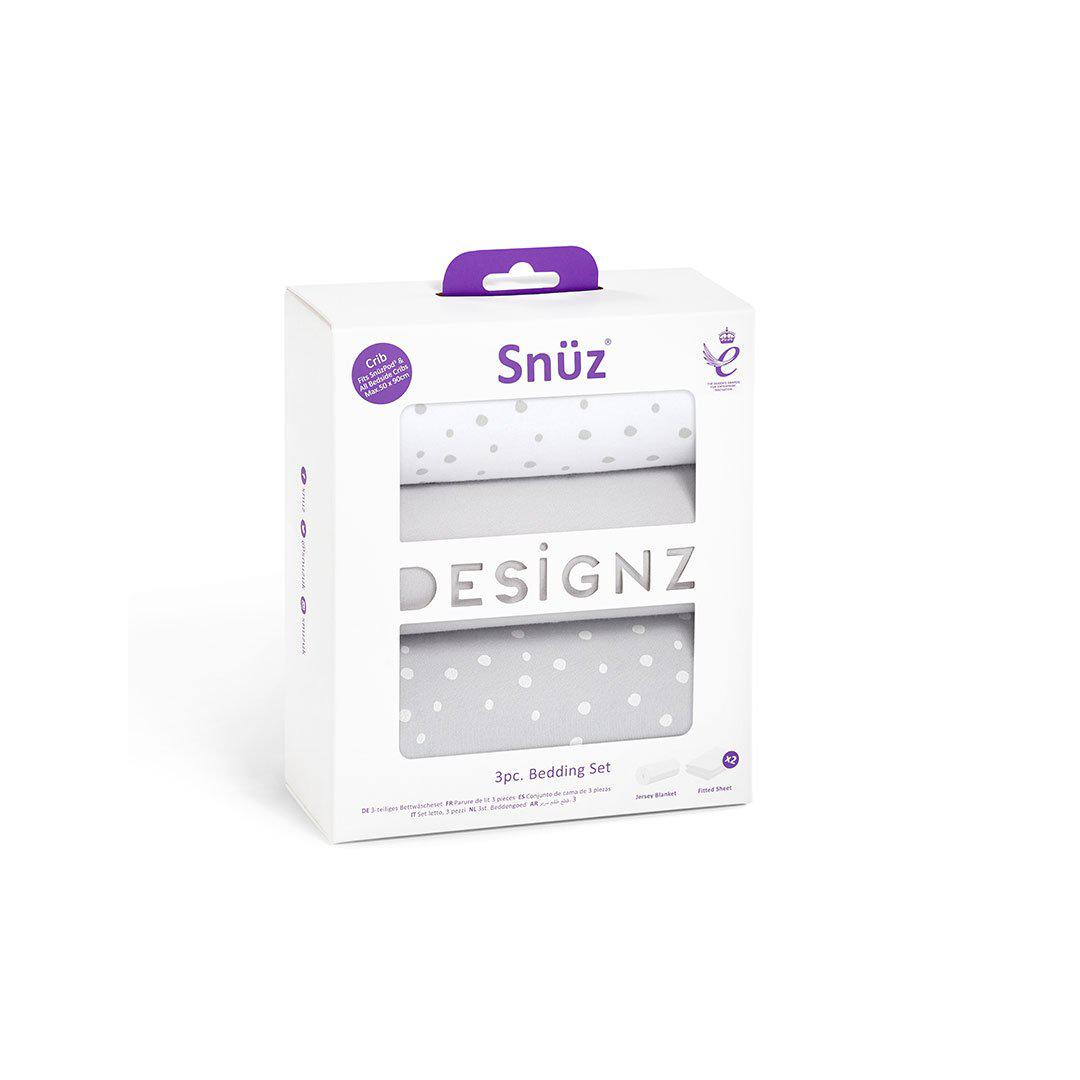  Snuz Crib Bedding Set - Grey Spots - 3 Pack、mySite、merchandisen
