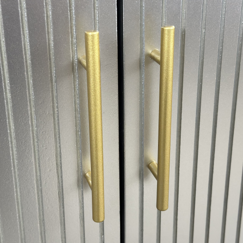 70.07"Large Size 4 Door Cabinet, Suitable For Living Room, Kitchen, Bedroom, Corridor (Champagne)、、xpatfood