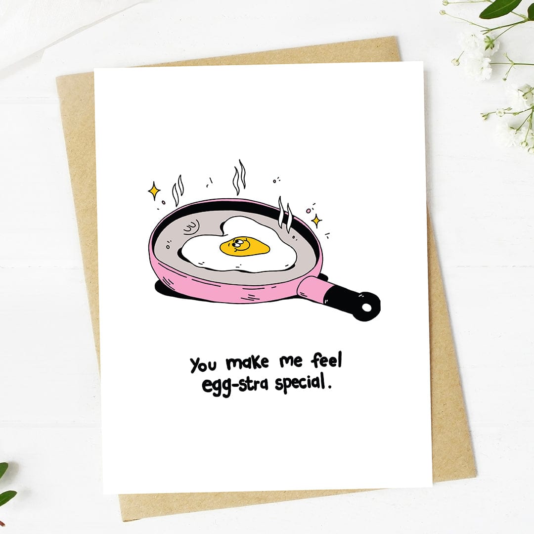  You make me feel egg-stra special Funny Valentine's Card、mySite、ghnorth