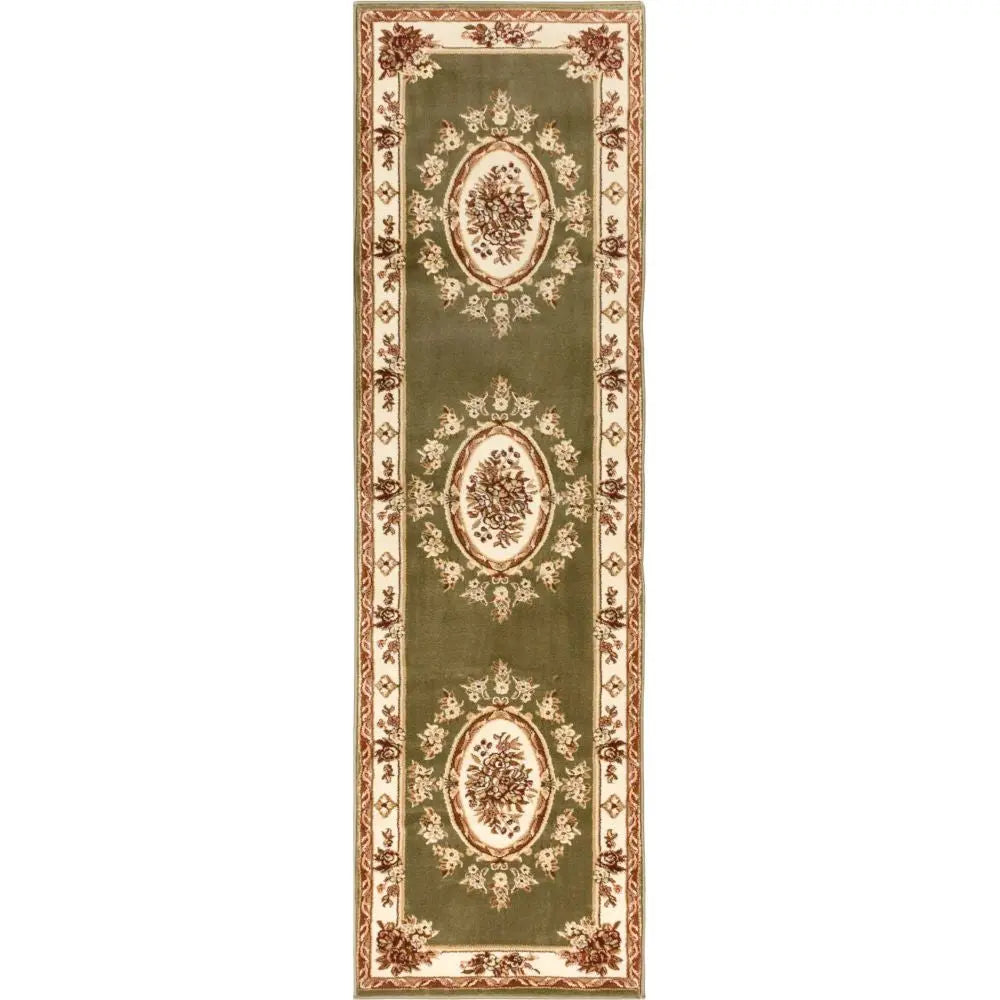 Le Petit Palais Green Traditional Rug、mySite、gigharbornorthrealestate