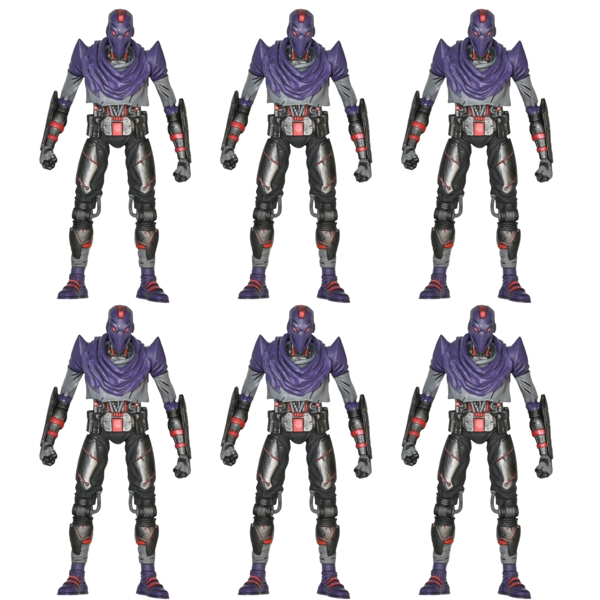 NECA Teenage Mutant Ninja Turtles Last Ronin Foot Bot ARMY BUILDER SET OF 6、mySite、hgirdovlk