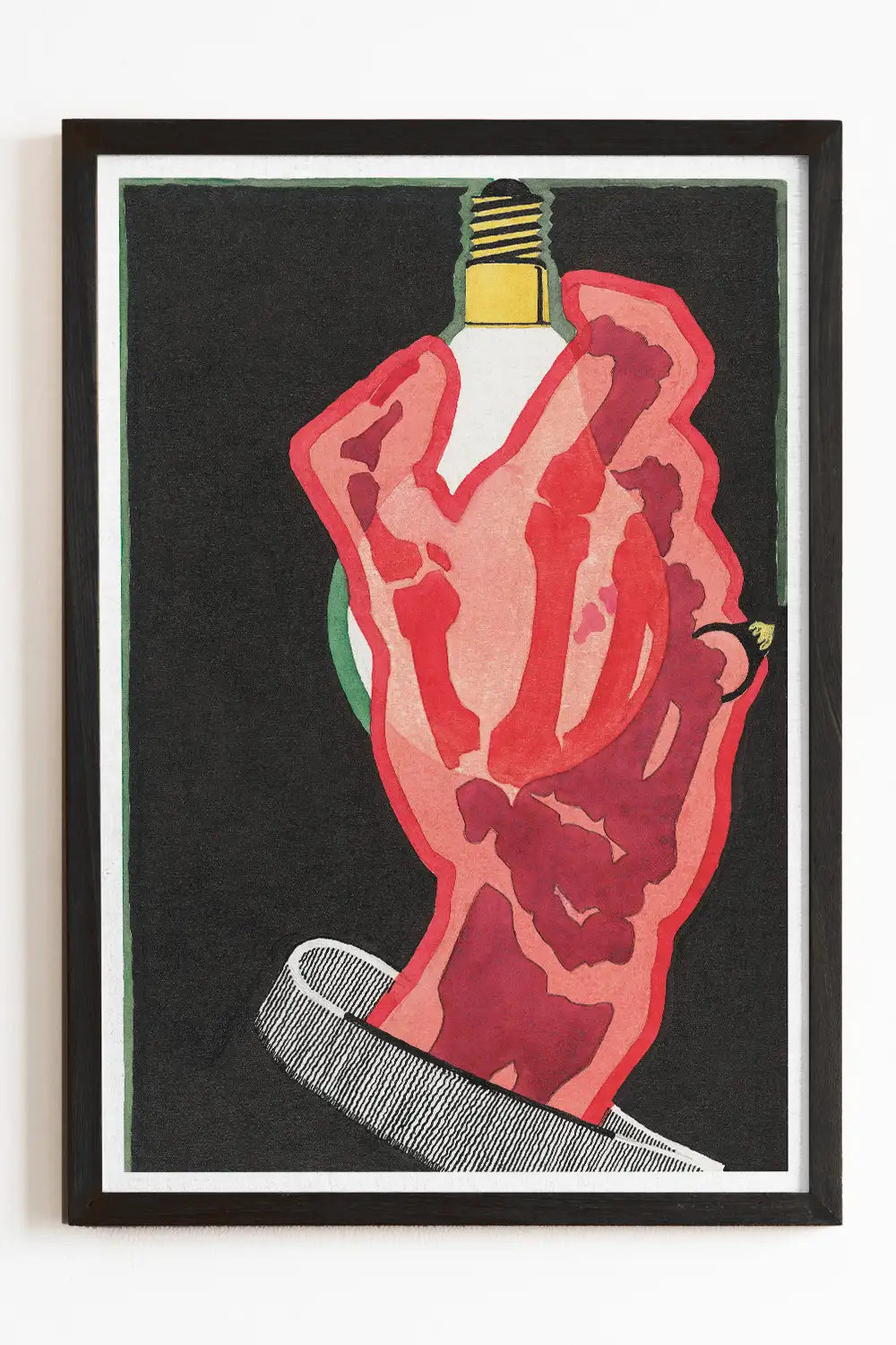 Hand X-Ray Vintage Lamp Advertisement Art Print、mySite、gigharbornorthrealestate