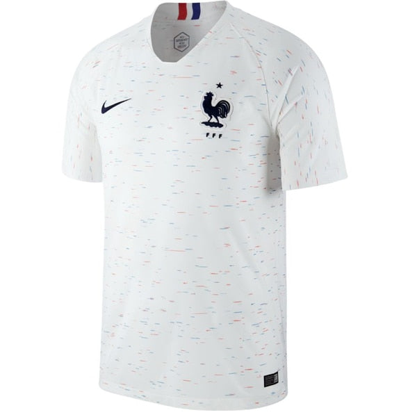 Nike Men's France 18/19 Away Jersey White/Obsidian、mySite、noshort