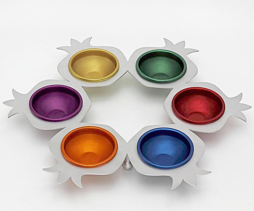 Rainbow Aluminum Pomegranate Seder Plate、mySite、topwebapps