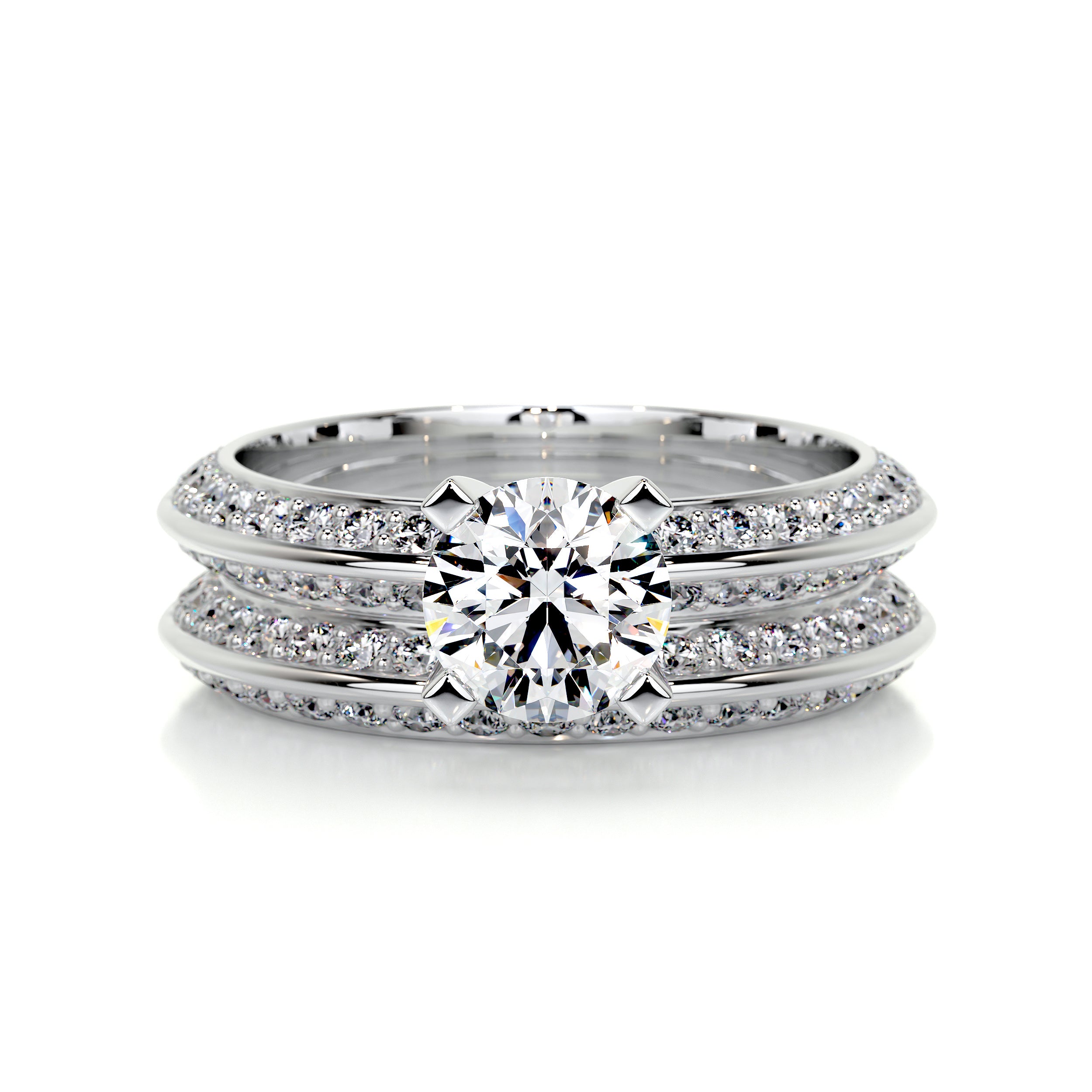 Eliana Diamond Bridal Set -14K White Gold、mySite、hinf8tx79