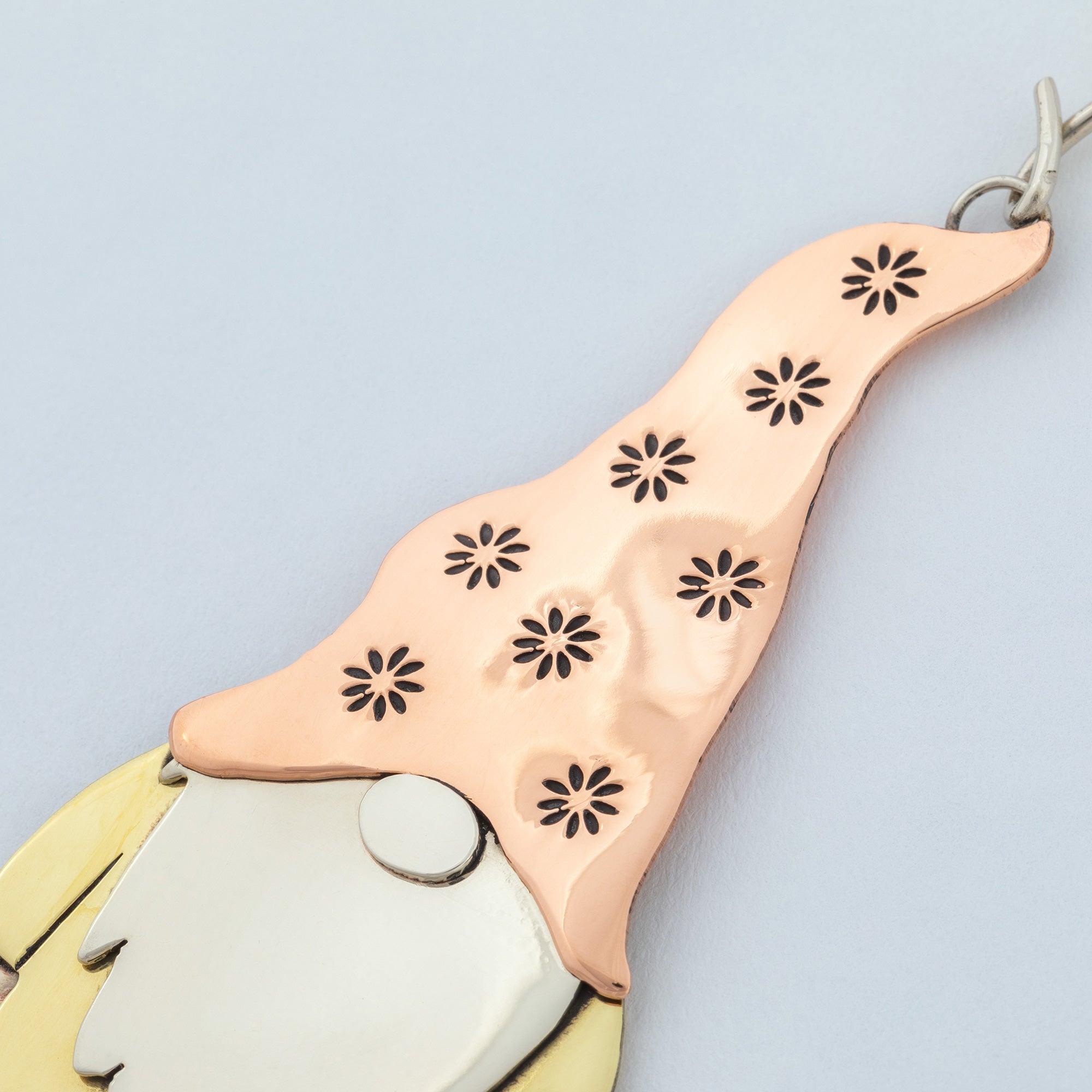 Cute Gnome Mixed Metal Ornament、mySite、camillekostekn