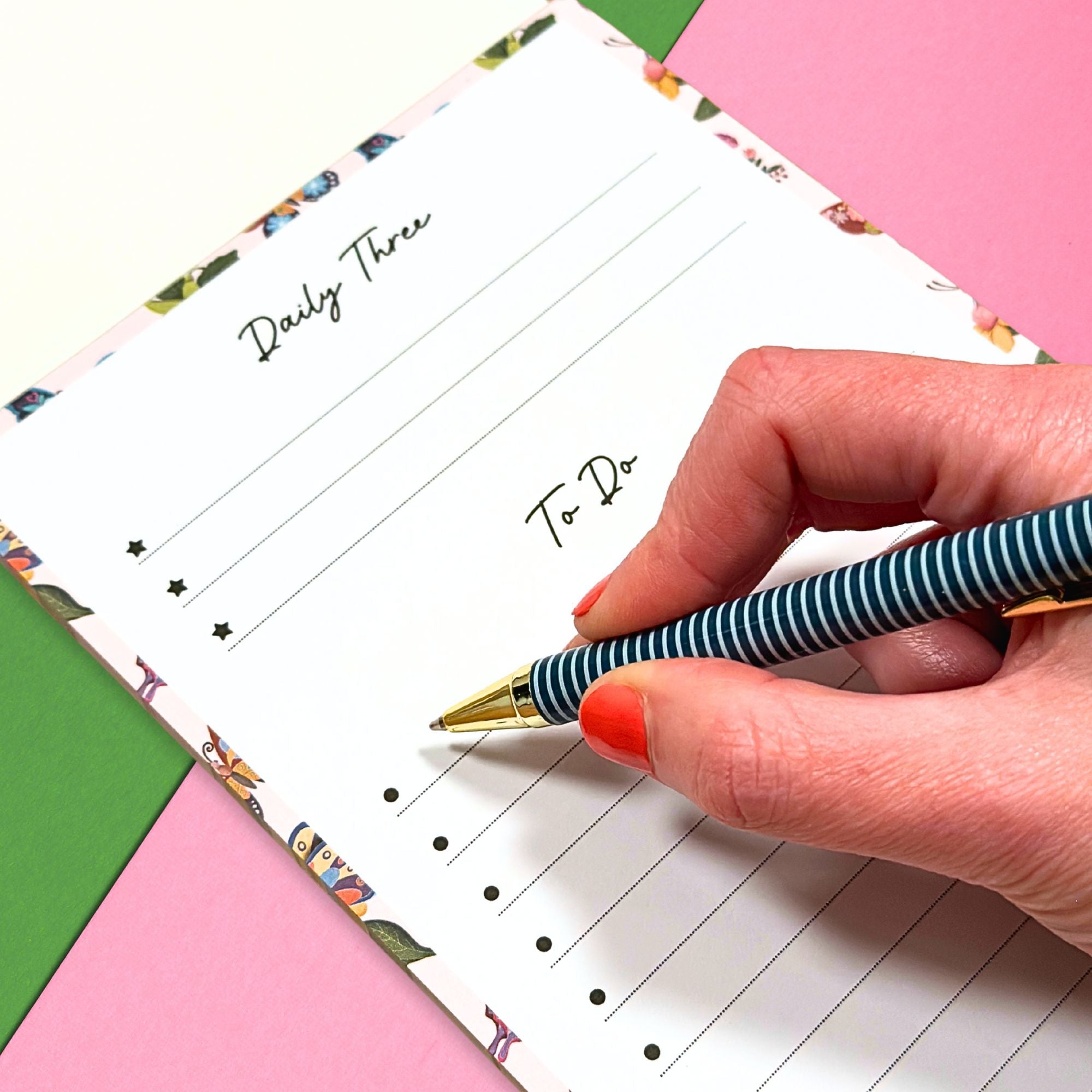  Daily Three A5 Notepad Butterfly Focus Edition、mySite、ghnorth