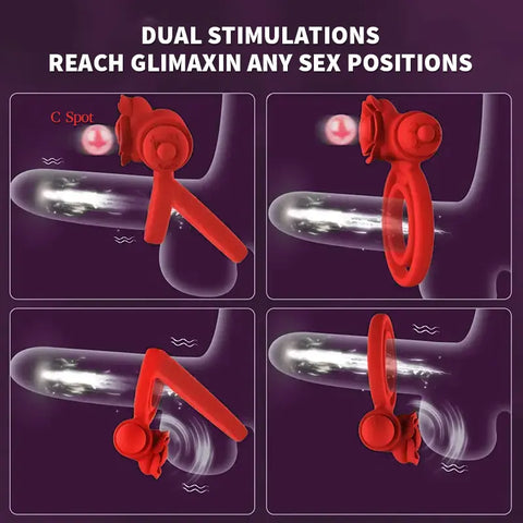 Rose Vibrating Penis Ring