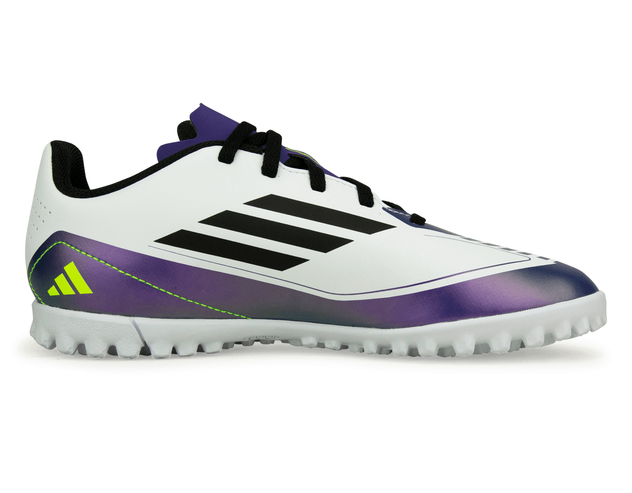 adidas Kids F50 Club Messi TF White/Black/Purple、mySite、bottomscart