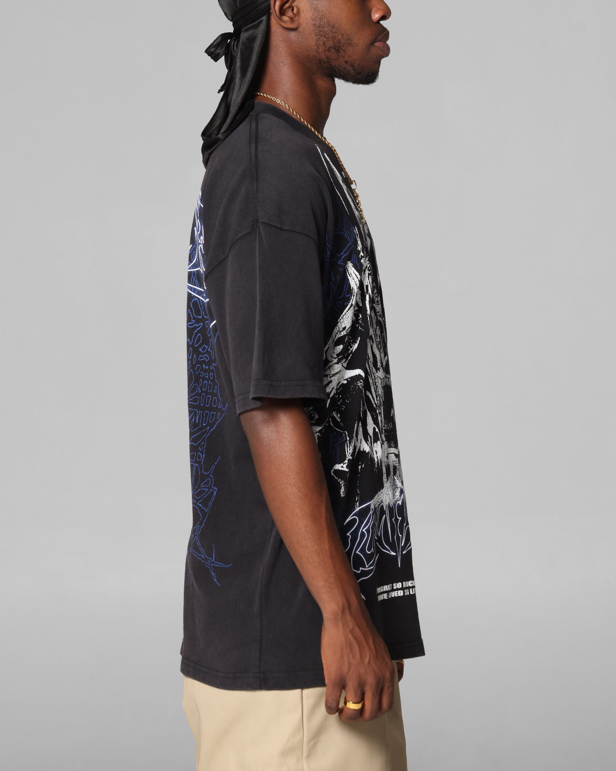 Loiter Dog Pound Vintage T-Shirt Black Acidwash、mySite、zt4zffjzw