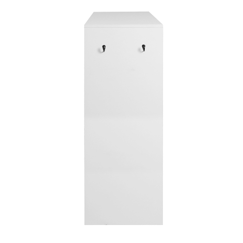 Wooden Shoe Cabinet for Entryway, White Shoe Storage Cabinet with 3 Flip Doors 20.94x9.45x43.11 inch、、casual