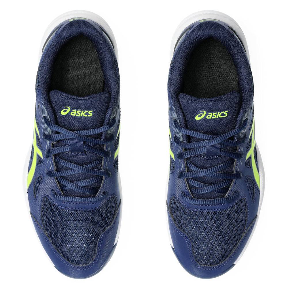 Asics Gel Upcourt 6 GS Junior Indoor Court Shoe (Blue Expanse/Safety Yellow)