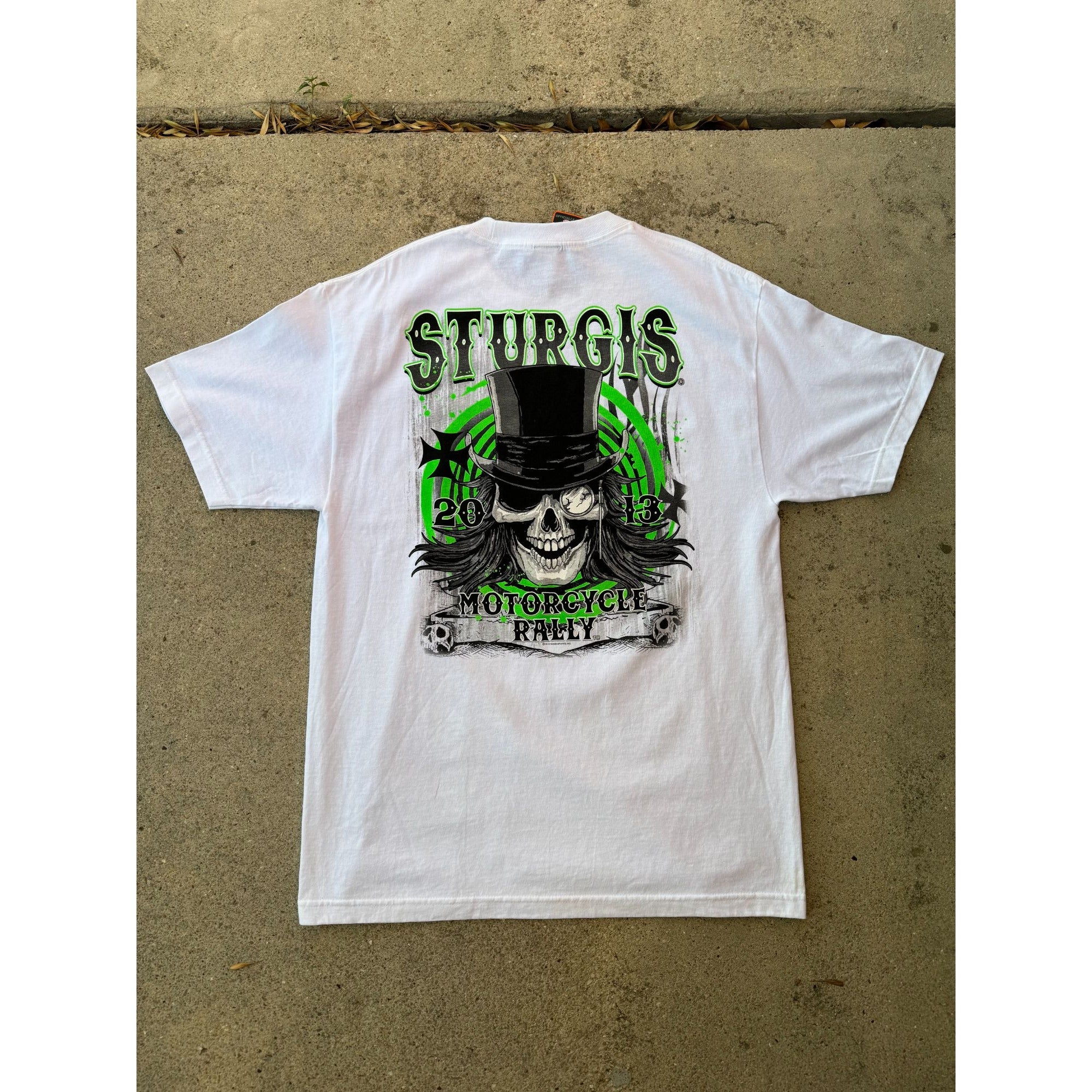 NWT 2013 Sturgis Motorcycle Rally Hot Leathers Biker Graphic Tee Large、mySite、garagedoors4me