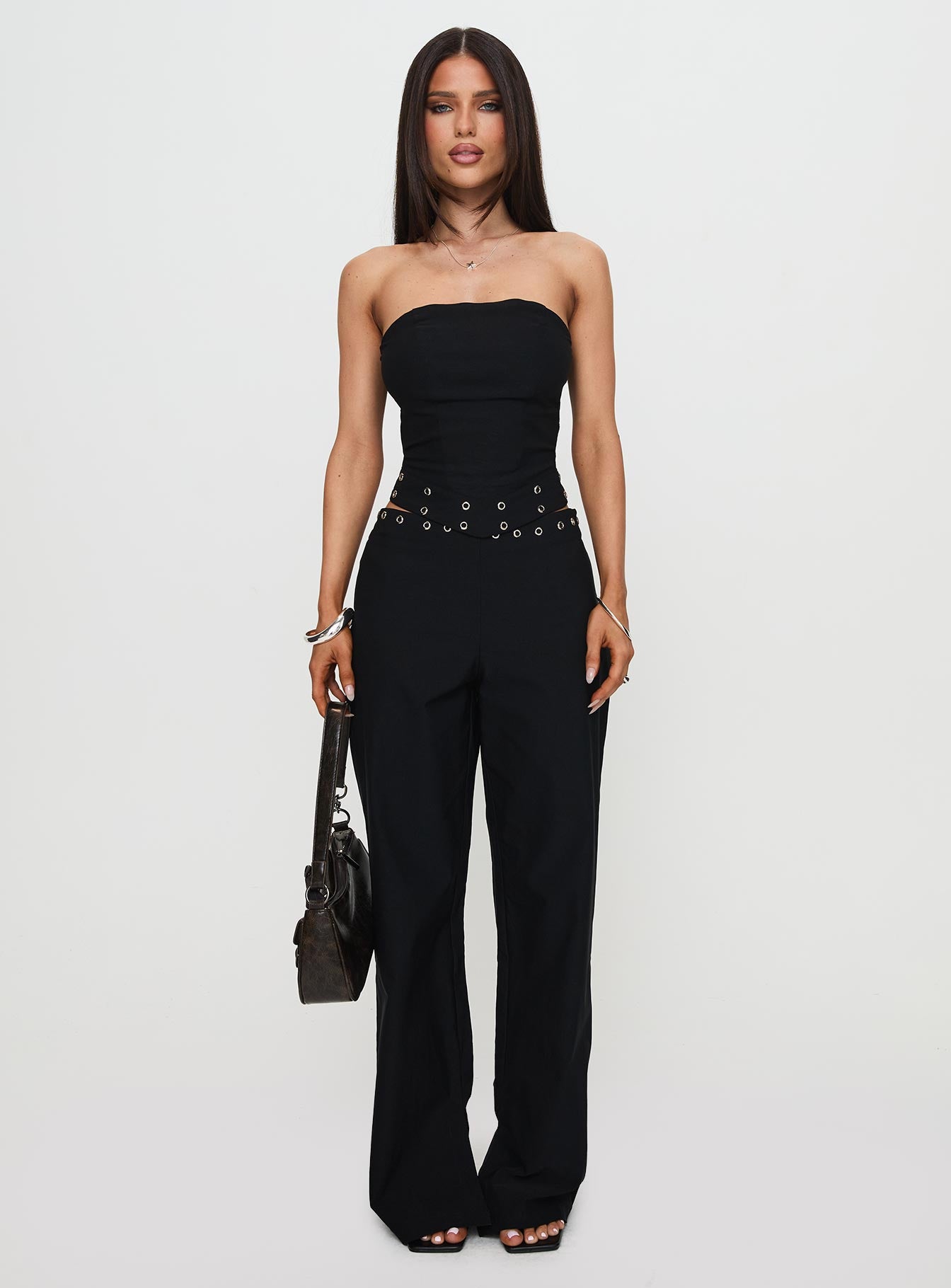 Passionette Strapless Top Black Petite、mySite、solidvoid