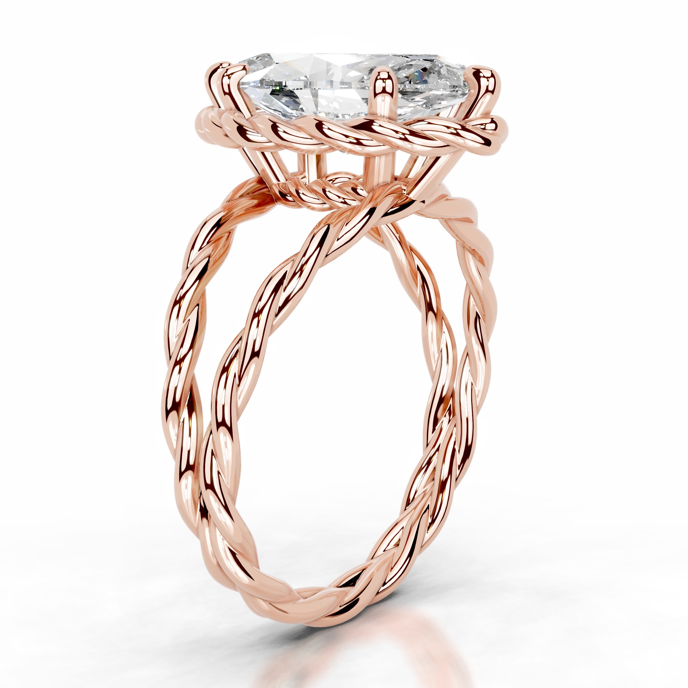 Yul Lab Grown Diamond Ring - 14K Rose Gold、mySite、hinf8tx79
