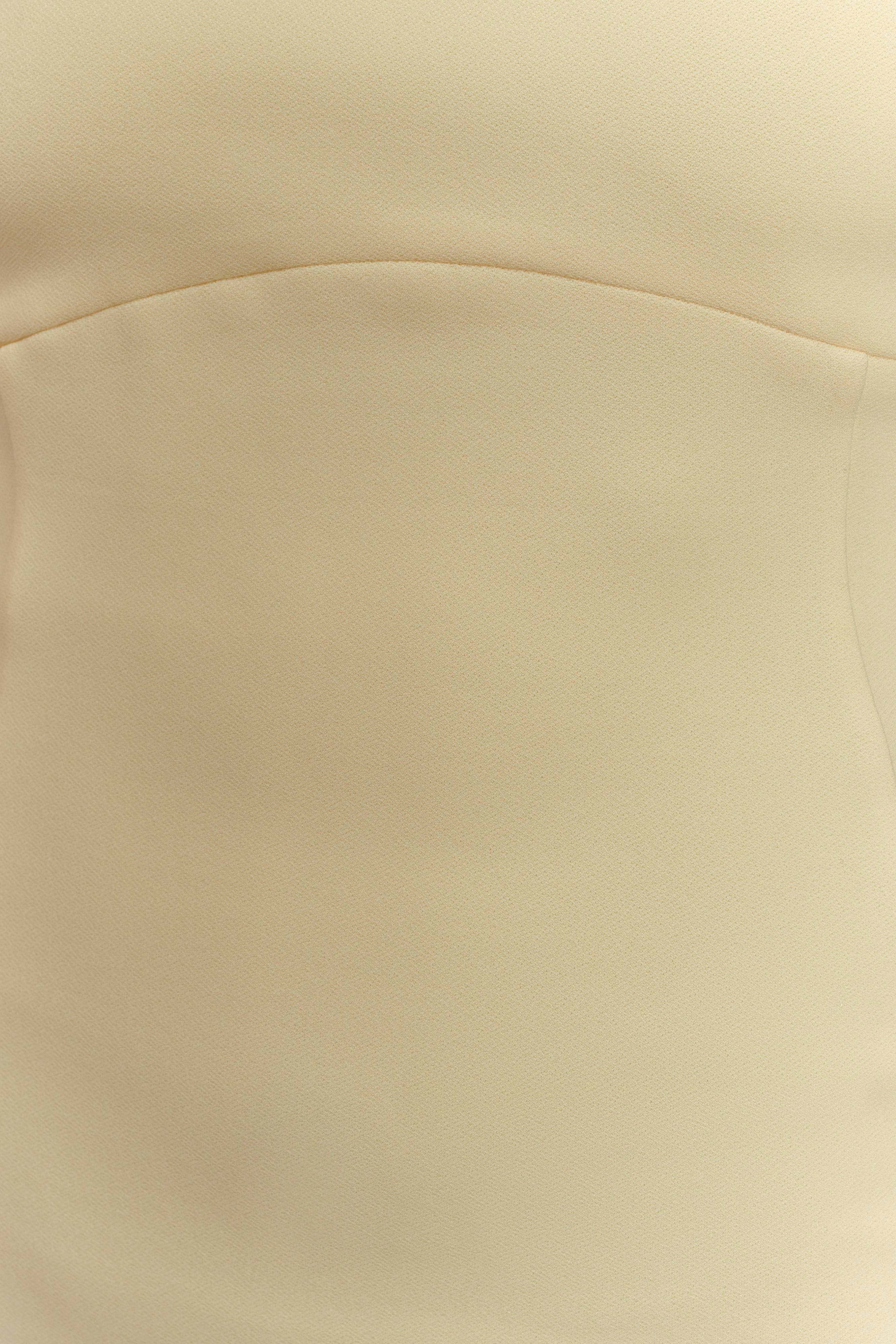 Amelita Suiting Halter Midi Dress - Pale Lemon、mySite、solidvoid