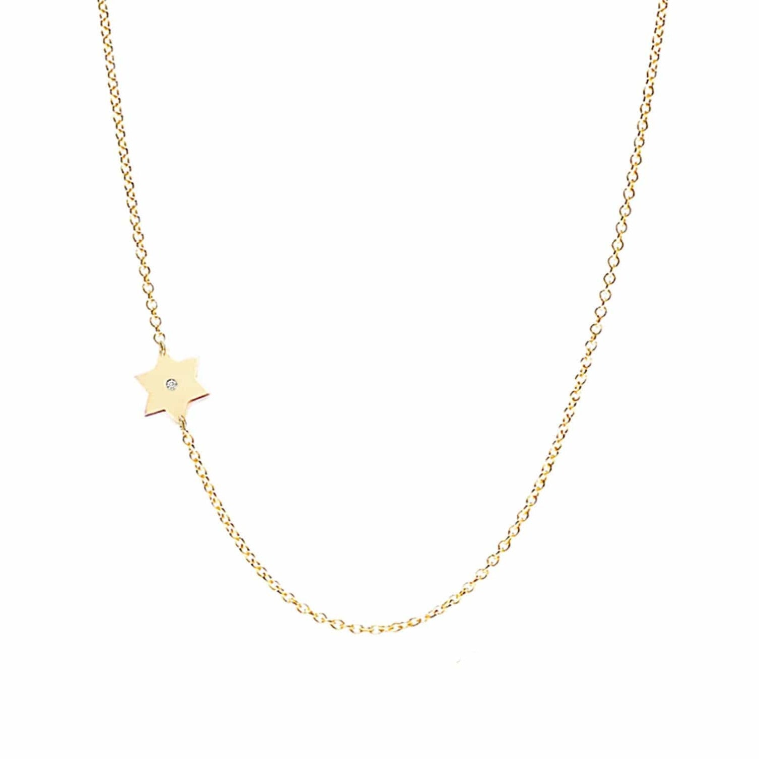 Classic Star of David Diamond Necklace - (Gold-Plated or Two-Tone)、mySite、topwebapps