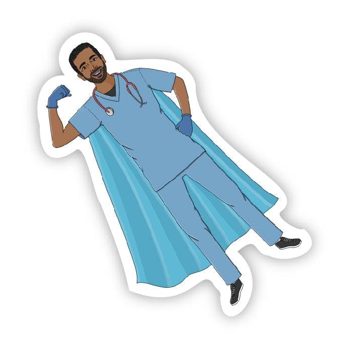  Superhero in scrubs male cape blue、mySite、elrpsem3k